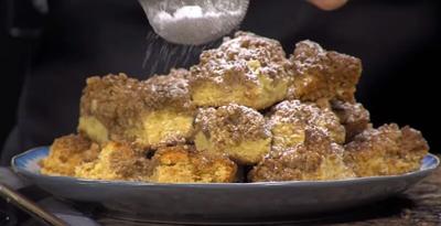 sour-cream-coffee-cake-with-fork-and-flask-youtube