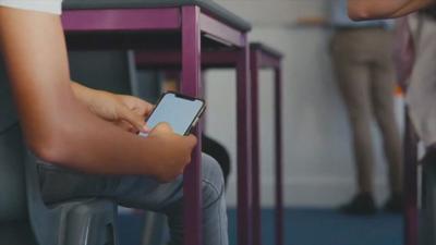 studentonphone