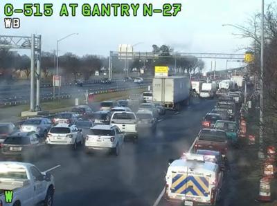 Bay Bridge crash traffic westbound