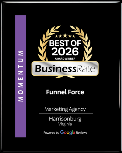 Funnel Force Recognized as Best Marketing Agency in Harrisonburg with Top Industry Momentum Score