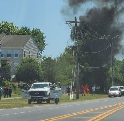 Car Crashes into Long Neck Home, Bursts into Flames