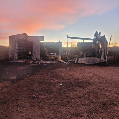 Rhodesdale Barn Fire