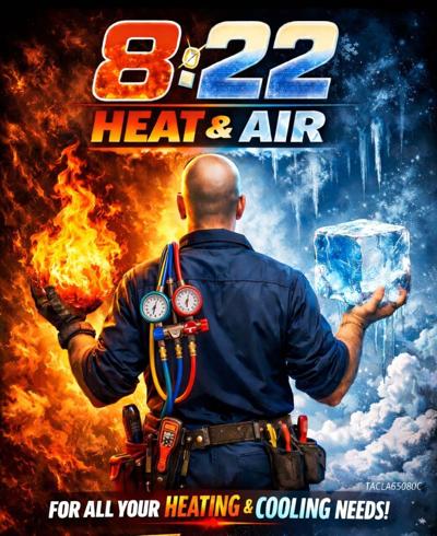 822 Heat and Air Expands Commercial and Residential HVAC Installation and Repair Services