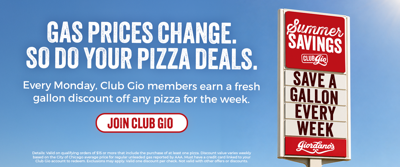 Giordano’s Rolls Out “Summer Savings - Save a Gallon” Promotion for Pizza Fans Feeling Pain at the Pump