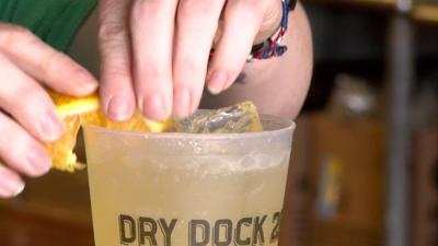 Bartender Making a Drink