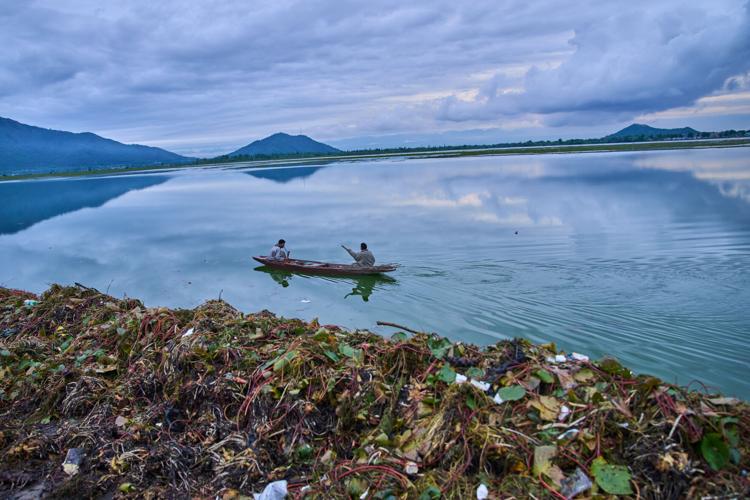 APTOPIX Climate Kashmir Lakes