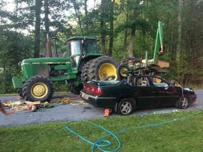 Clayton Man Injured in Hartly Crash with Farm Equipment