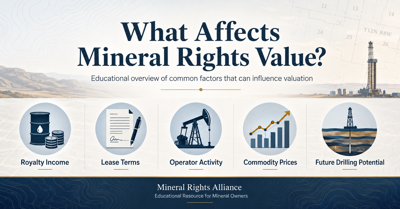 New Educational Resource Explains How Mineral Rights Value Is Commonly Estimated