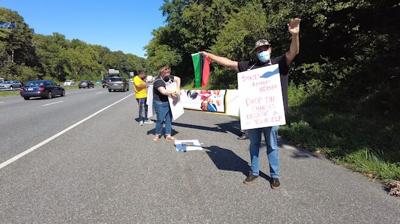 Protesters Line Route 50 Urging Drivers to Reconsider Ocean City Vacation
