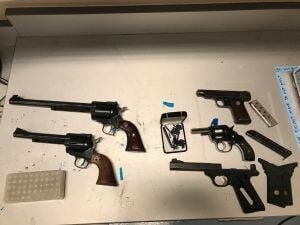 4 Arrested After Guns & Drugs Found in Greenwood Home