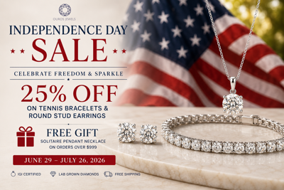 Ouros Jewels Launches Independence Day Sale with 25% Off Lab Grown Diamond Jewelry