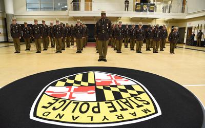 Maryland State Police Academy Class in Gym