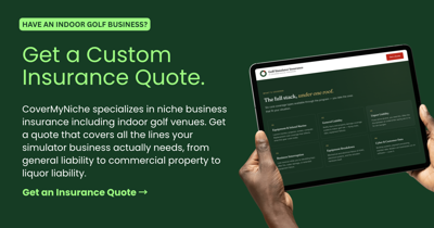 Yardstick Golf and CoverMyNiche Launch Specialty Insurance Program for Commercial Golf Simulator Businesses