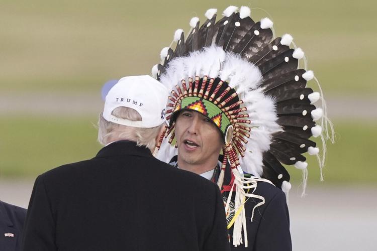G7-Summit Trump Indigenous Leader
