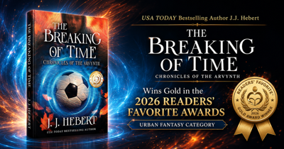 USA TODAY Bestselling Author J.J. Hebert's The Breaking of Time Wins Gold at 2026 Readers' Favorite Book Award Contest