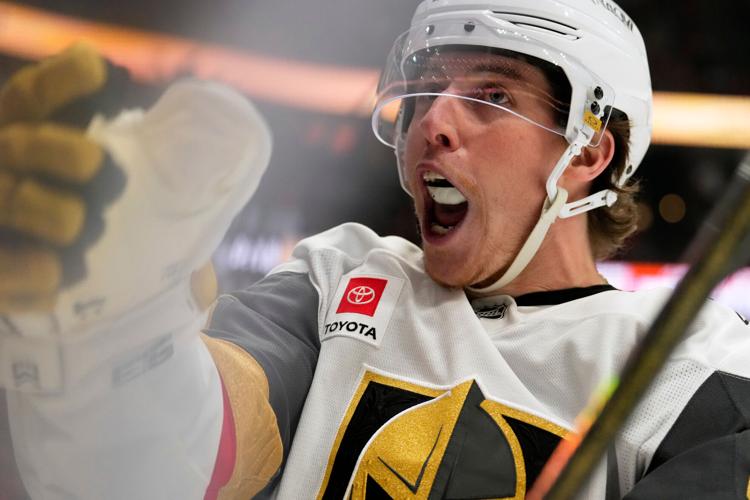 APTOPIX Golden Knights Ducks Hockey