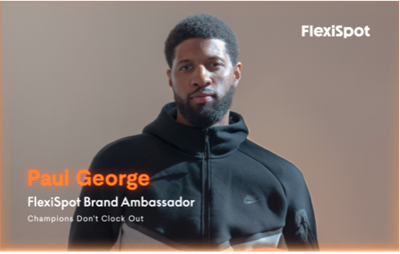 NBA All-Star Paul George Joins FlexiSpot as Brand Partner to Champion Movement, Balance, and Everyday Performance