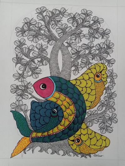 Madhya Pradesh Showcases Gond & Baiga Tribal Art through Aadirang Platform