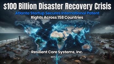 $100 Billion Disaster Recovery Crisis: Atlanta Startup Secures International Patent Rights Across 158 Countries