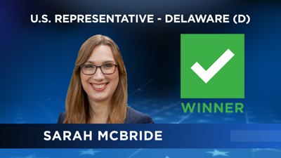 Sarah McBride wins U.S. Congress Democratic Primary