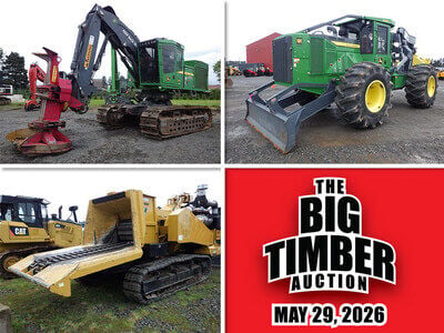 The Big Timber Auction: Bar None Auction's Largest Logging and Forestry Equipment Auction - Coming Soon to Woodburn, Oregon