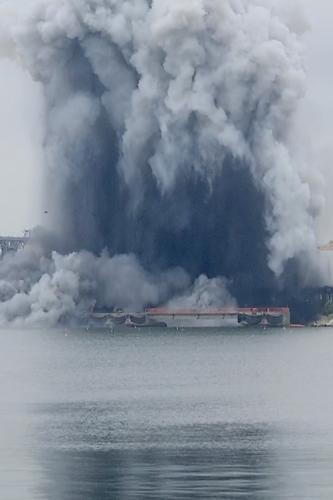 Romania Port Drone Blast