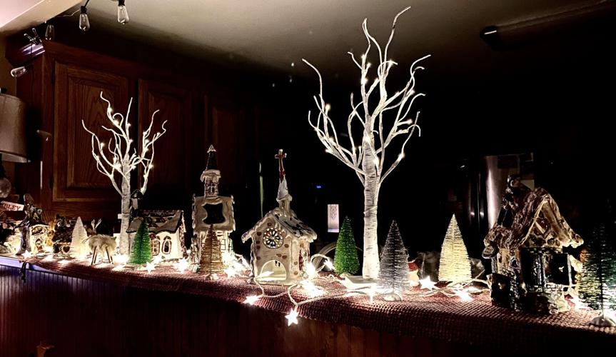 Blue Sky Clayworks Christmas tea light houses