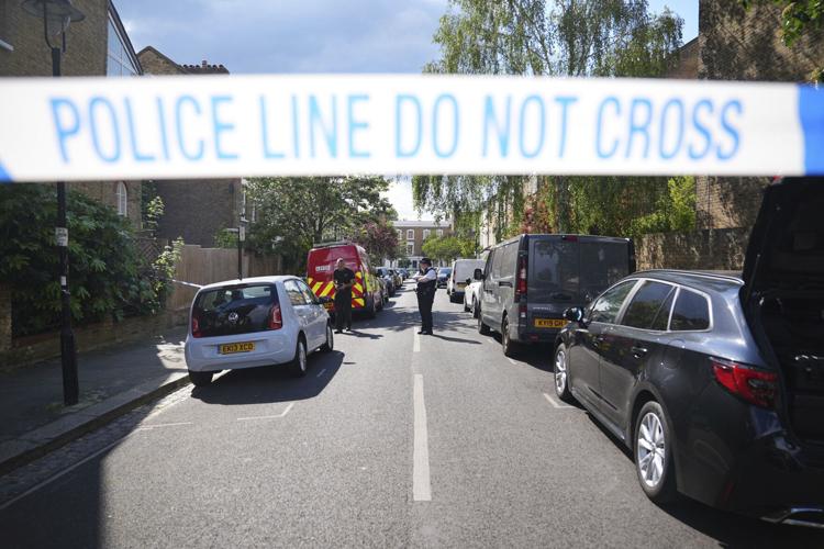 Britain Starmer Fire