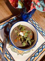 Black Bean with Tomatillo Salsa