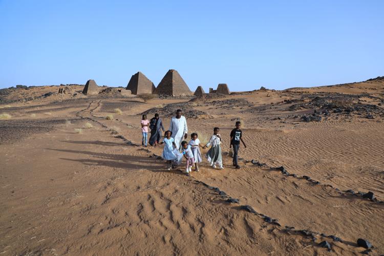 APTOPIX Sudan Meroe Pyramids