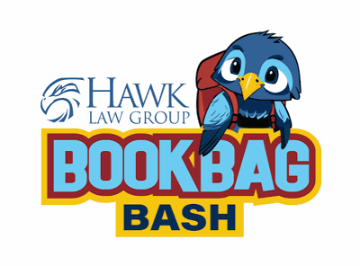 Hawk Law Group’s Hawk Helps Hosts Third Annual Bookbag Bash, Providing Back-to-School Supplies to More Than 500 Augusta-Area Students