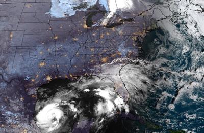GOES Image at 8 AM