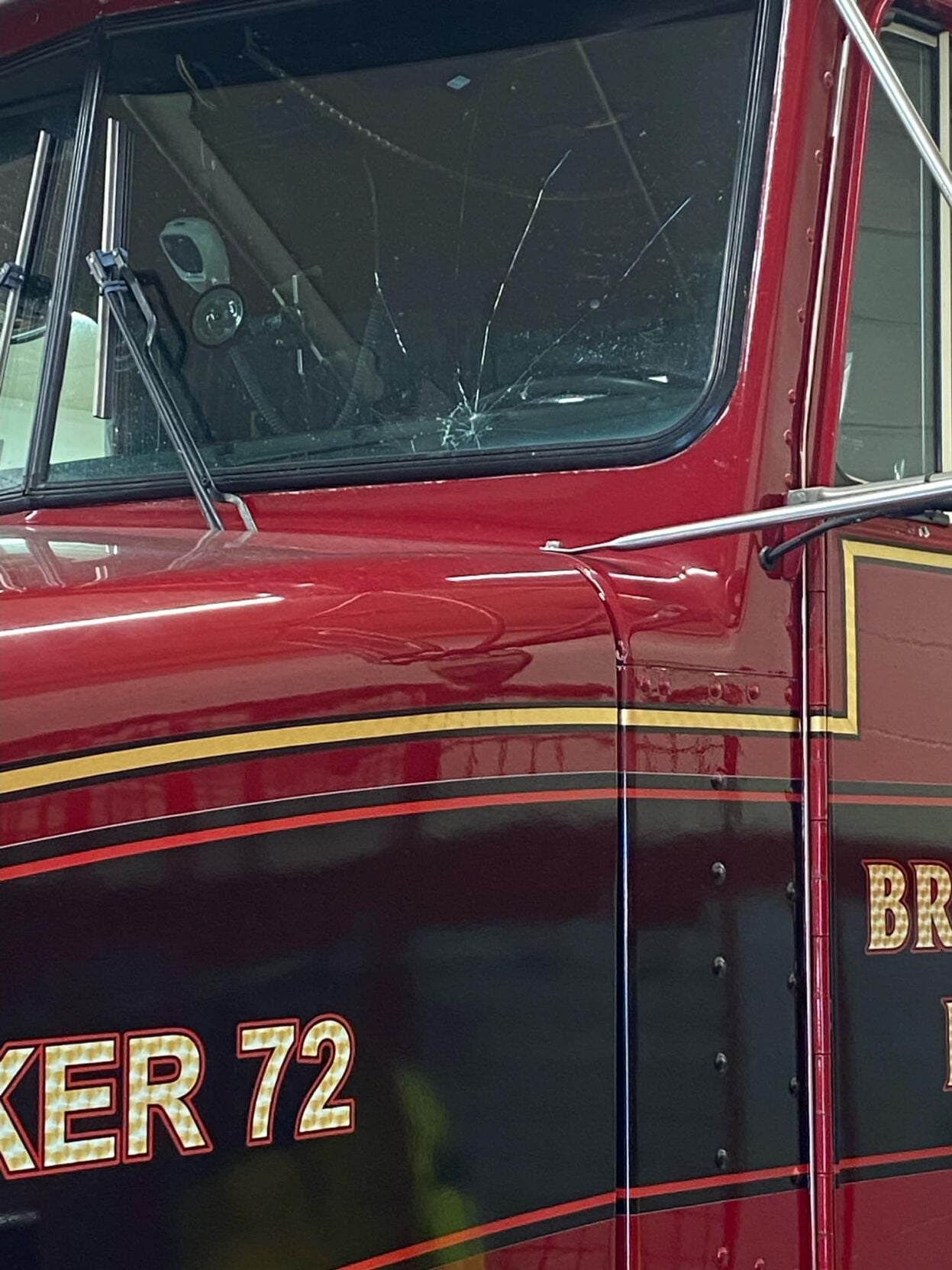 Bridgeville Volunteer Fire Company Damaged Truck