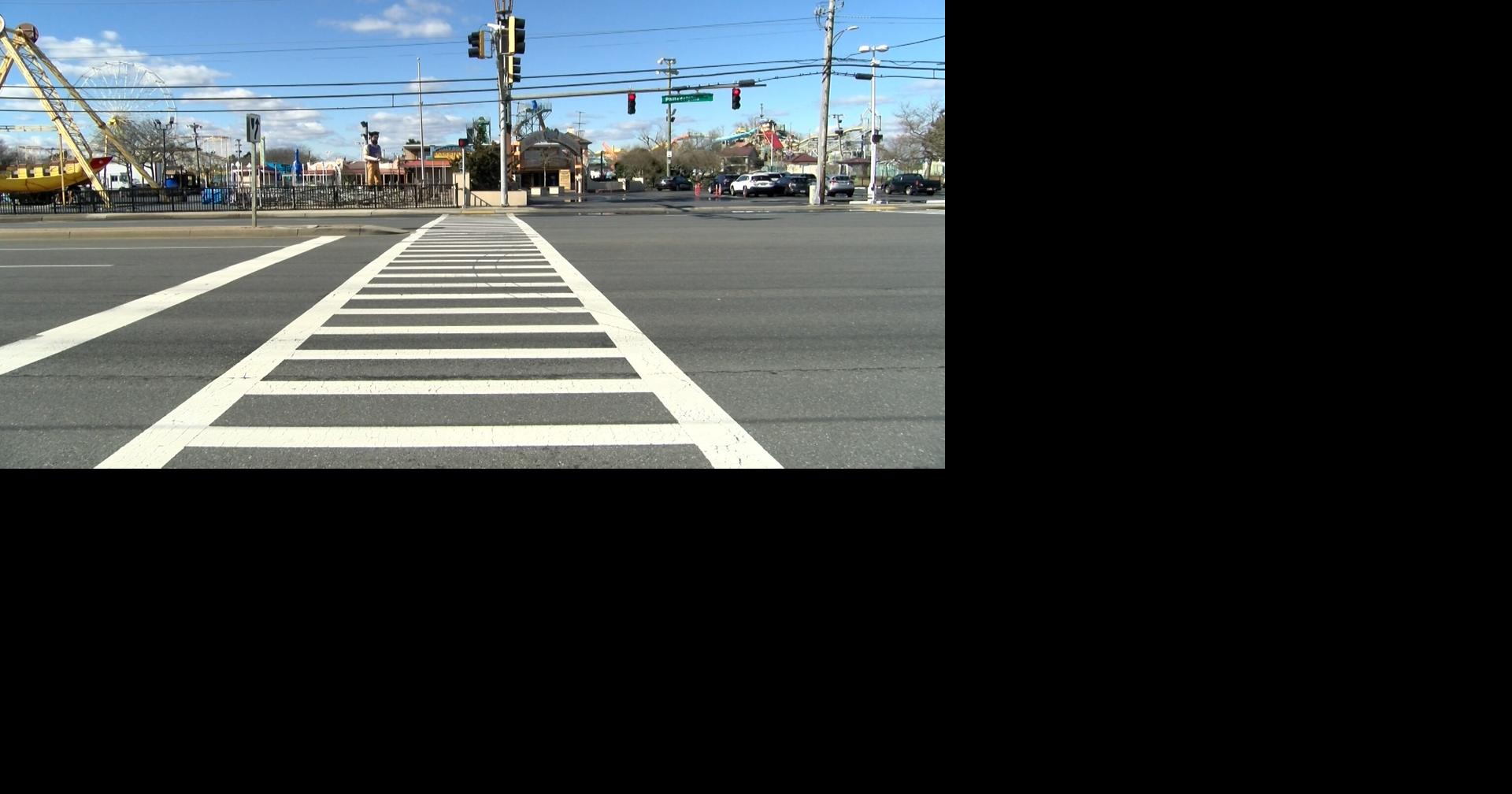 Be Careful Of People Crossing The Road. For People Using Crosswalk