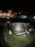 UPDATE: Suspect Flees After Crashing into Georgetown Circle