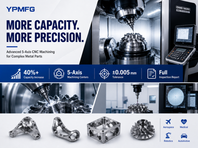 YPMFG Expands Advanced 5 Axis Machining Capabilities to Deliver Faster, Higher-Precision Custom Metal Parts to Global Manufacturers