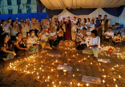11,111 Lamps Illuminate Nepal’s Great Stupa, Praying for a More Peaceful World