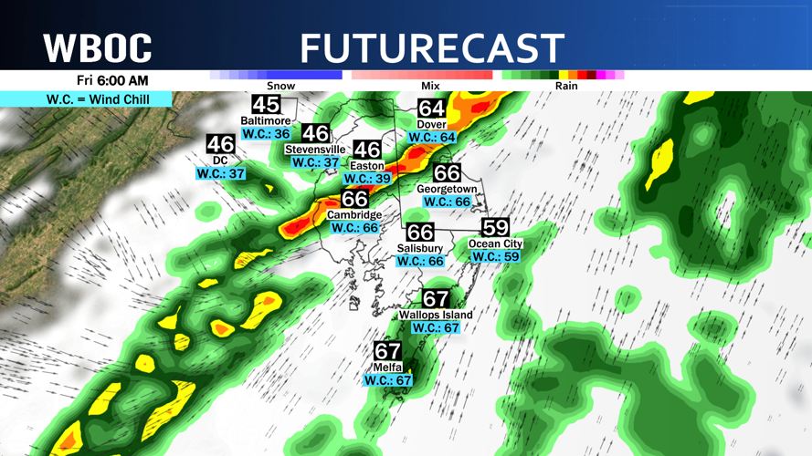 Front Arrives With Rain Chances Early Friday