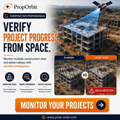 PropOrbit Launches AI-Powered Satellite Intelligence Platform for Real Estate Developers and Construction Monitoring