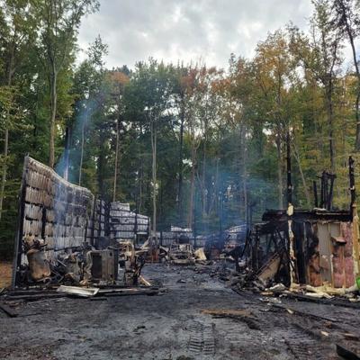 Centreville Pole Barn Fire
