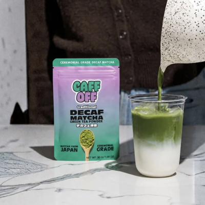 CAFF OFF INTRODUCES CEREMONIAL-GRADE DECAF MATCHA FOR A NEW GENERATION OF CAFFEINE-CONSCIOUS CONSUMERS