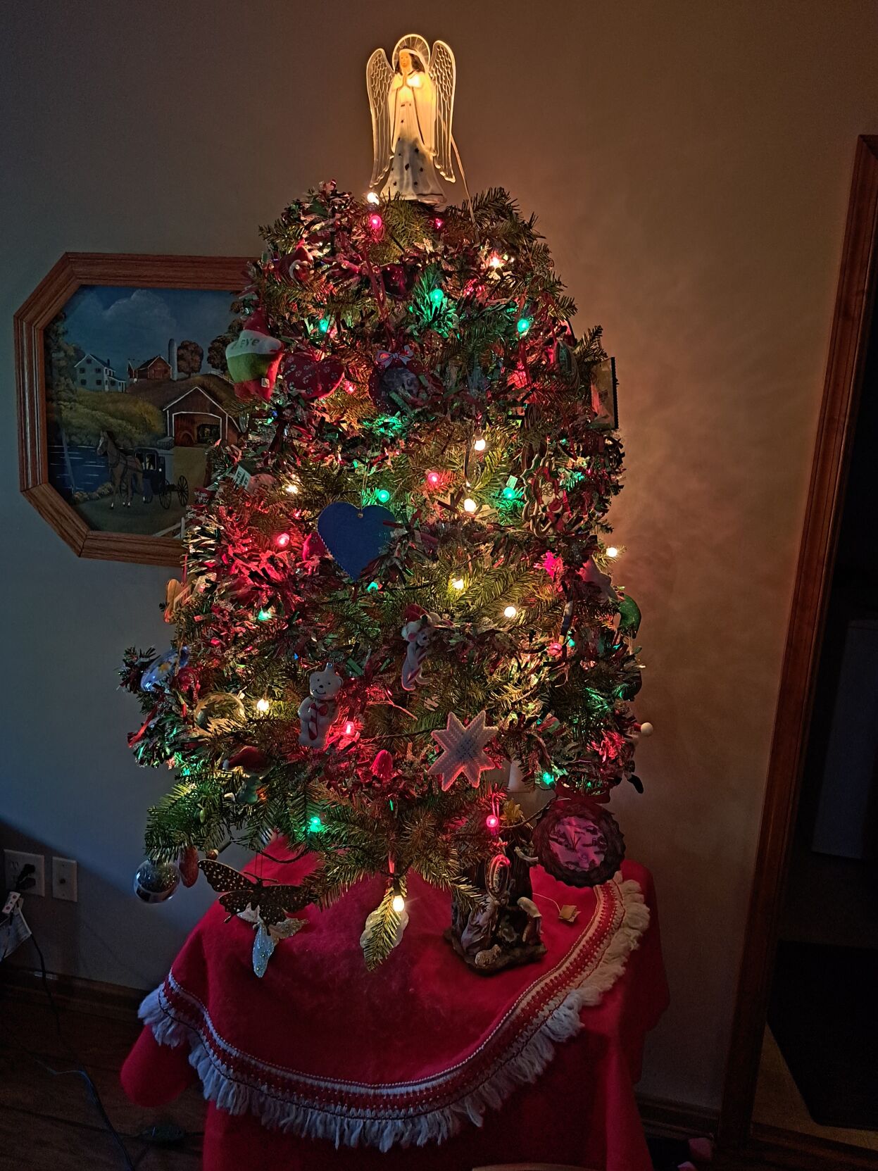 The Michaels family's Christmas tree in Georgetown, Del.