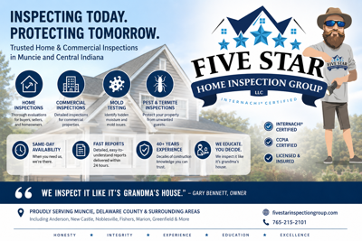 Central Indiana Home Inspection Company With 40+ Years of Construction Experience Expands Services in Muncie Market