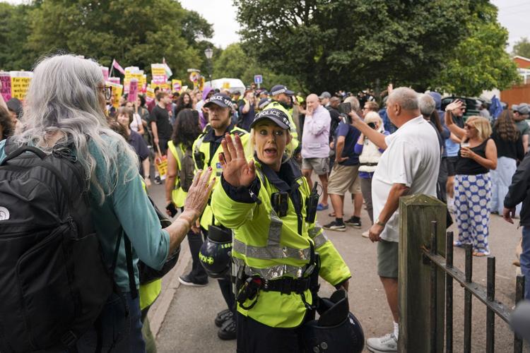 Britain Asylum Protests