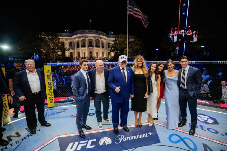 APTOPIX UFC Freedom 250 Trump