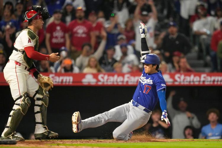 CORRECTION Dodgers Angels Baseball