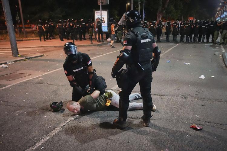 APTOPIX Serbia Protest