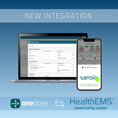 OneDose® Now Integrates With Sansio™ HealthEMS®