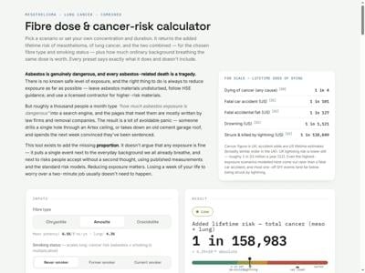 How Much Asbestos Exposure Is Dangerous Launches Free 2026 Calculator Scoring 59 Real-World Asbestos Exposure Scenarios