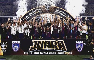 Johor Darul Ta'zim wins Malaysia Cup for unprecedented fourth-straight quadruple